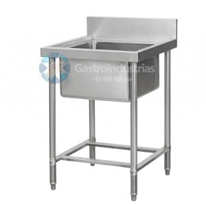 Lavadero en acero inoxidable de 1 poza