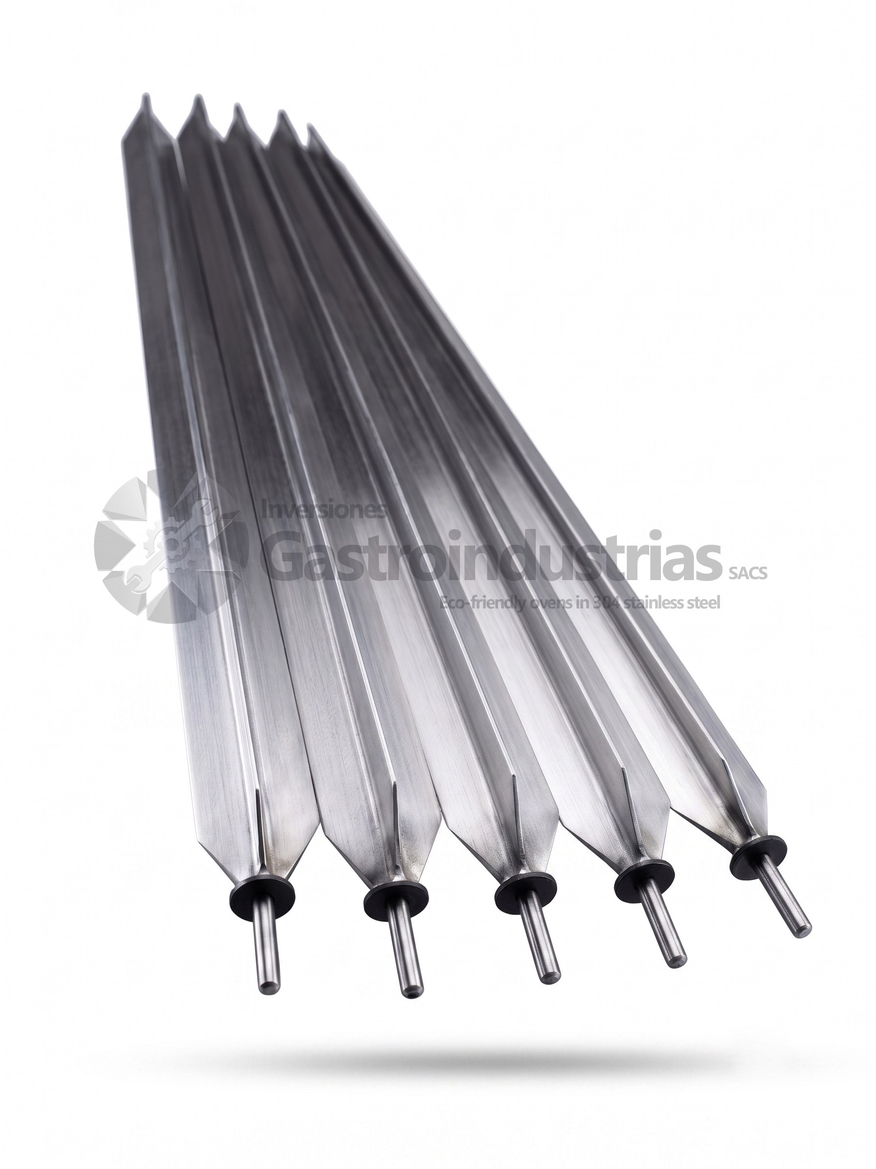 Espiedos o espadas para hornos a medida en acero inoxidable, Gastroindustrias.
