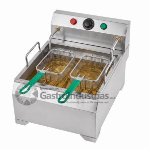 freidora de papas electrica en acero 304 de mesa gastroindustrias